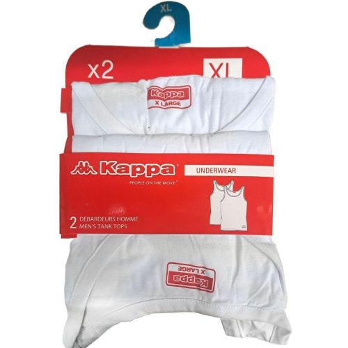 Kappa мъжки потник, бял (2 бр.)