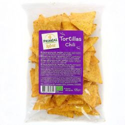 Primeal био царевичен тортила снакс с чили, без глутен (125 г)