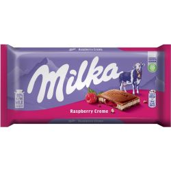 Milka Raspberry Creme шоколад малинов крем (100 г)