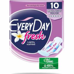Everyday Fresh Maxi Night Ultra Plus дамски превръзки (10 бр.)