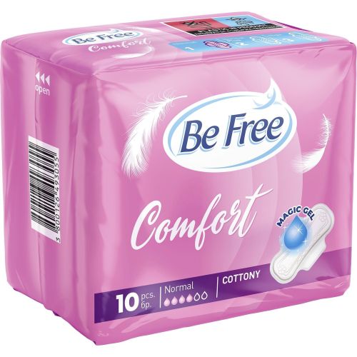 Be Free Comfort Cottony Normal памучни дневни дамски превръзки (10 бр.)