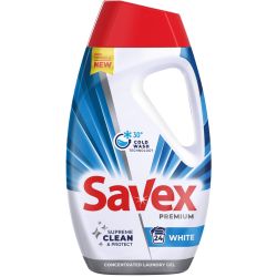 Savex White течен препарат за пране, 24 пранета (1.08 л)