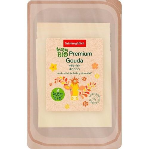 SalzburgMilch био премиум гауда без лактоза 50%, слайс (125 г)
