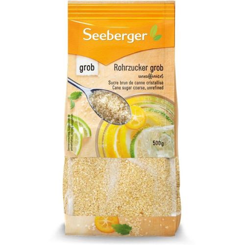 Seeberger едра, нерафинирана тръстикова захар (500 г)