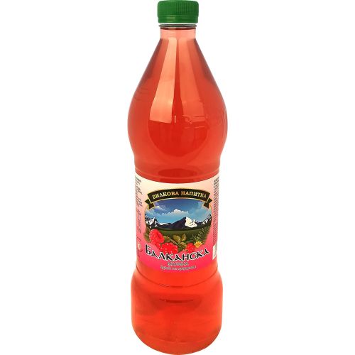 Балканска билкова напитка с малина (1 л)