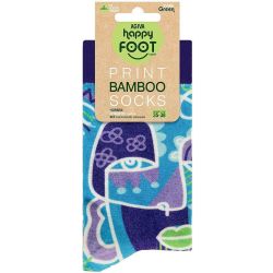 Happy Foottopia принт чорапи, 78% бамбук, лица, размер 35-38 (1 бр.)