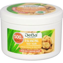 Deva Natural Beauty Balancing маска за коса с орехи и алое вера против омазняване (500 мл)