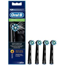 Oral-B Cross Action Black Edition накрайник за електрическа четка за зъби (4 бр.)