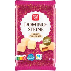 REWE домино глазирано с бял шоколад (175 г)