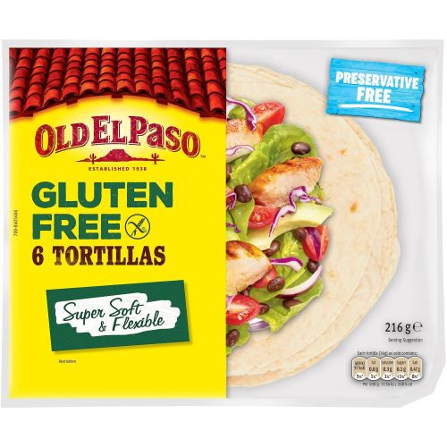 Old El Paso тортила без глутен, 6 бр. (216 г)
