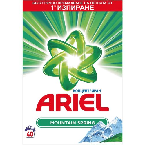 Ariel Mountain Spring прах за пране, 40 пранета (2.6 кг)