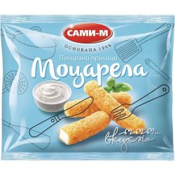 Сами-М замразени панирани пръчици моцарела (250 г)
