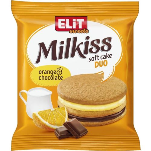 Elit Sweets Milkiss Soft Cake Duo портокал и шоколад (42 г)