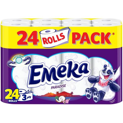 Emeka тоалетна хартия, трипластова, парадайс (24 бр.)