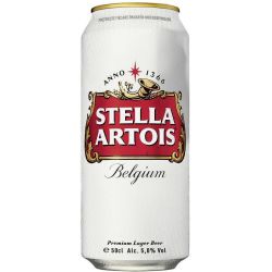 Stella Artois бира, кен (500 мл)