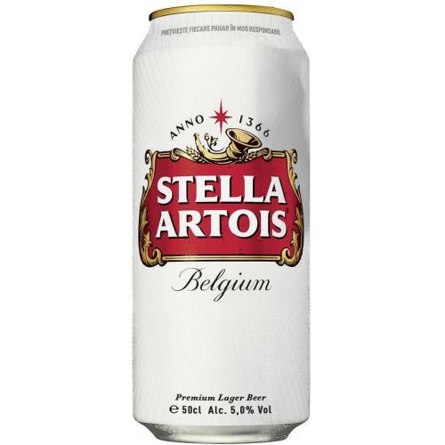 Stella Artois бира, кен (500 мл)