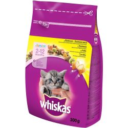 Whiskas Junior суха храна с пилешко месо (300 г)