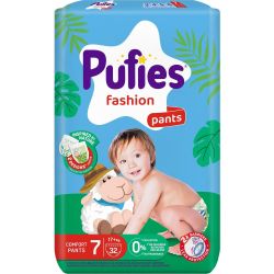 Pufies Fashion Pants бебешки гащички, размер Junior XL+, 17+ кг (32 бр.)