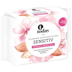 Today почистващи кърпички за лице Sensitive (25 бр.)