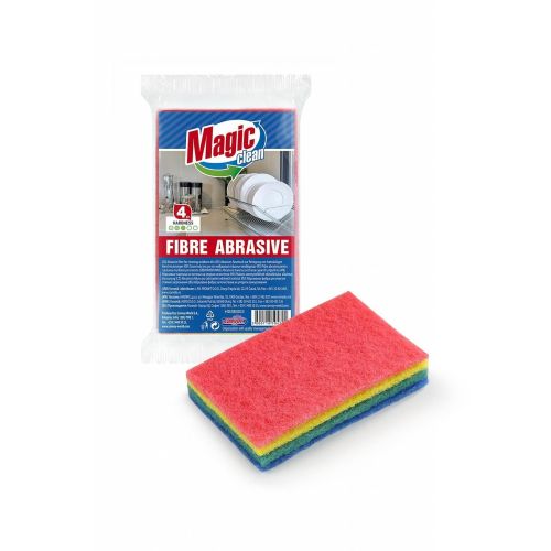 Magic Clean домакинска фибра за почистване, 4 бр., 15 х 9 см (1 бр.)