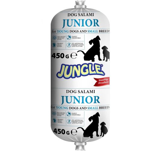 Jungle храна за кучета салам за малки породи и малки кученца (450 г)