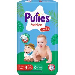 Pufies Fashion Pants, бебешки гащички, размер Midi, 6 кг - 11 кг (50 бр.)
