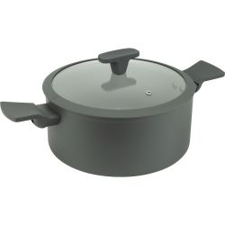 Horecano Home Ceramic Grey тенджера с капак, 24 см х 11.2 см (1 бр.)