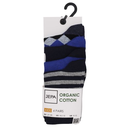 Jepa детски чорапи за момче, органичен памук, размер 35 - 38 (4 бр.)