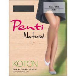 Penti памучни терлици, бели, 40 DEN, размер 3