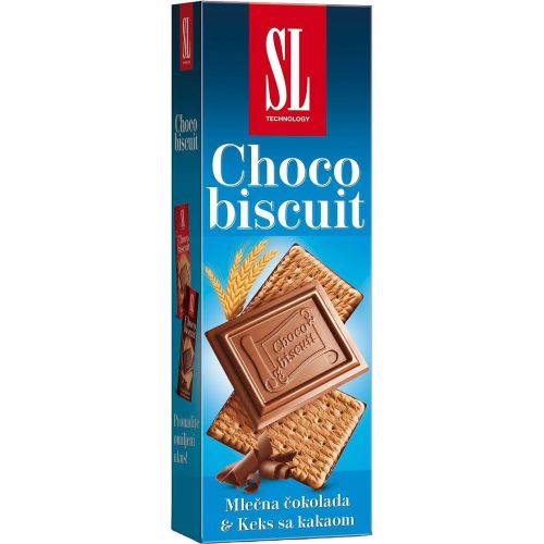 SL Technology Choko Biscuit какови бисквити с млечен шоколад (125 г)
