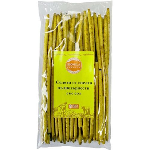 Biomila био пълнозърнести солети от спелта със сол (100 г)