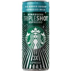 Starbucks Espresso Tripleshot охладена напитка, без захар (300 мл)