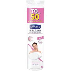 Septona Duo тампони за грим, 70 бр. + 50 бр. (120 бр.)