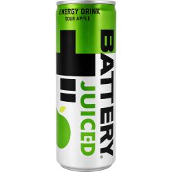 Battery Juiced Sour Apple енергийна напитка с ябълка (250 мл)