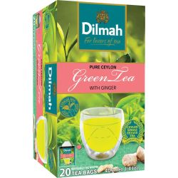 Dilmah цейлонски зелен чай с джинджифил, 20 бр. (40 г)