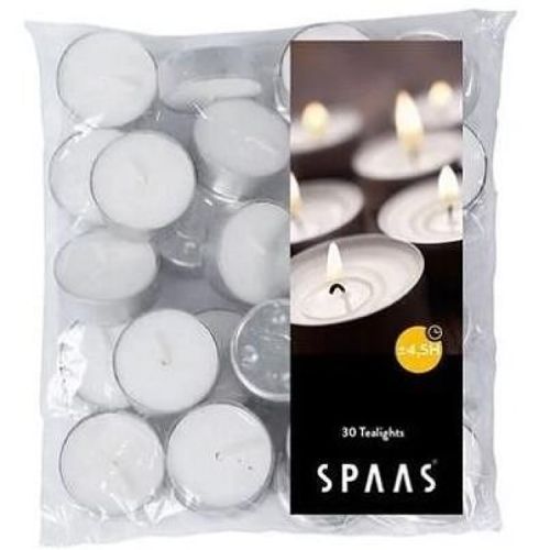 Spaas чаени бели свещи (30 бр.)