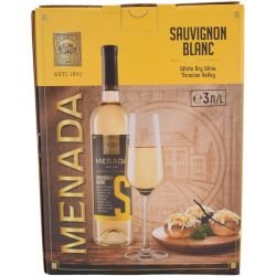 Menada бяло вино совиньон блан, Bag in Box (3 л)