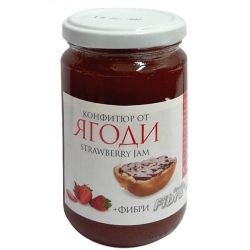 Бизнес къща конфитюр от ягоди с фруктоза и фибри (340 г)