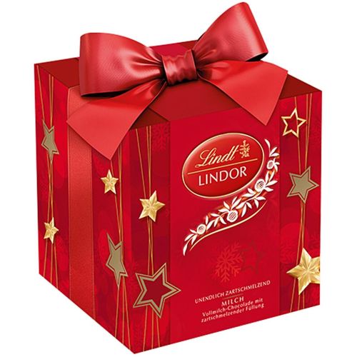 Lindt Lindor кутия с пралини с млечен шоколад микс (100 г)