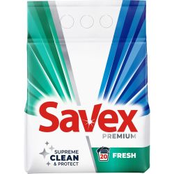 Savex Fresh прах за пране, 20 пранета (2 кг)