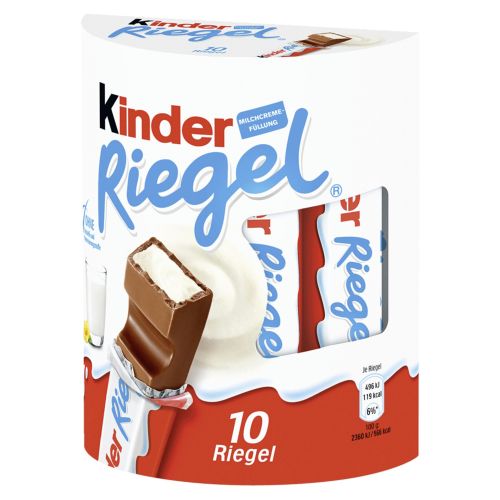 Kinder Riegel шоколади, 10 бр. (210 г)