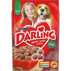 Purina Darling храна за кучета в зряла възраст, говеждо месо и зеленчуци (500 г)
