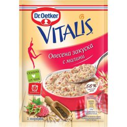 Dr. Oetker Vitalis овесена закуска с малина (55 г)