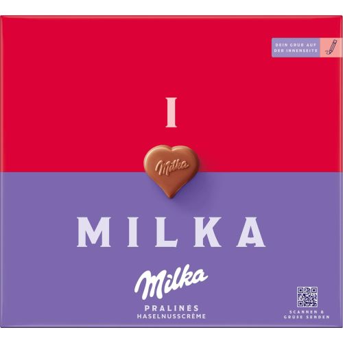 Milka шоколадови бонбони с лешников крем I Love Milka (110 г)