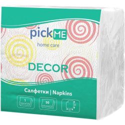 Pick Me Decor салфетки с печат, 33 см х 33 см (50 бр.)
