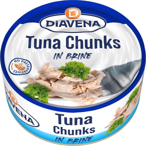 Диавена риба тон филе късове в собствен сос (160 г)