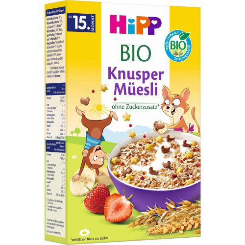 Hipp био хрупкаво мюсли, 15+ месеца (200 г)