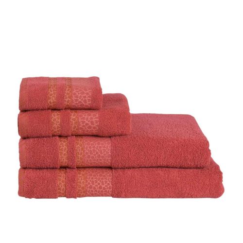 PNG хавлиена кърпа сафари, брик, 70 см х 140 см (1 бр.)