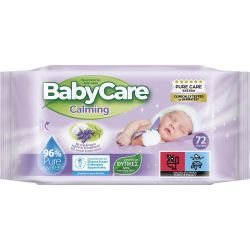Baby Care Calming влажни кърпички (72 бр.)