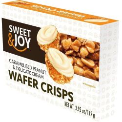 Sweet&Joy вафлени сфери с карамел и фъстъци (112 г)